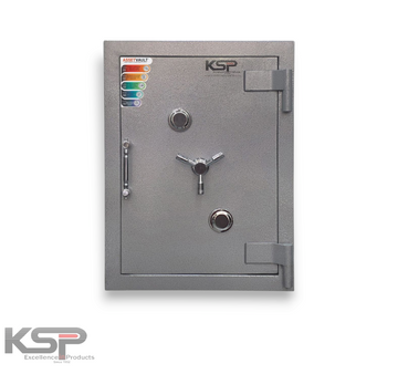 KSP Manual Fire Resistance FR-24 Security Safe with Biometric Keypad in Gray for Secure Storage