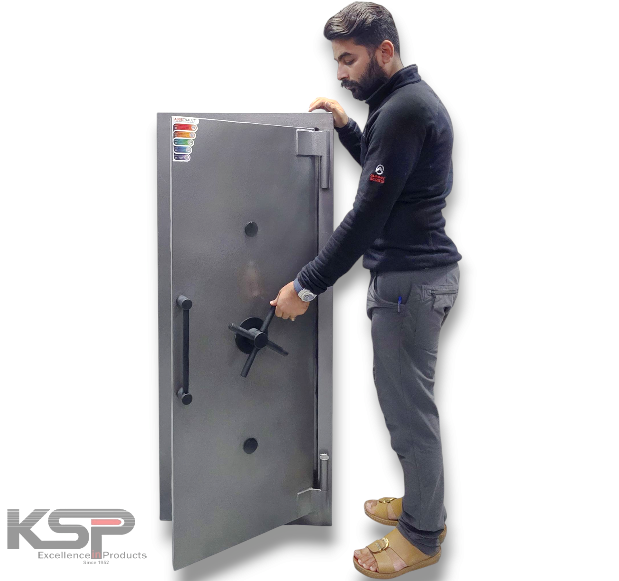 KSP Manual Fire Resistance FR-54DR Security Safe with Biometric Keypad and Fireproof Lining. 