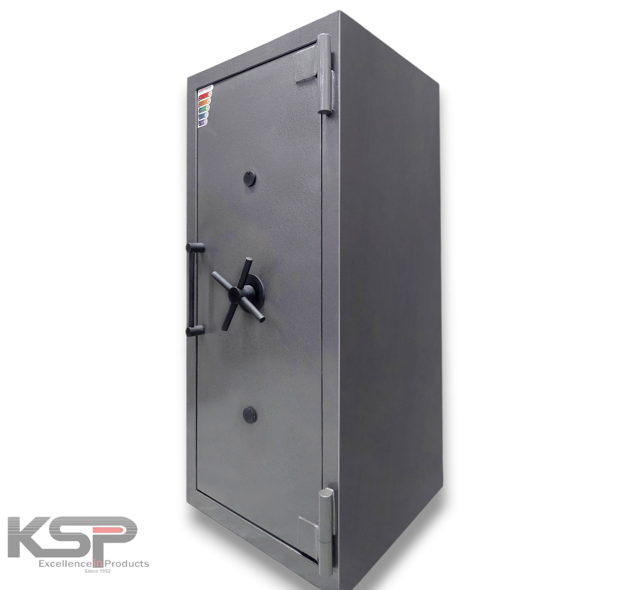 KSP Manual Fire Resistance FR-54DR Security Safe with durable steel construction and fireproof lining in gray