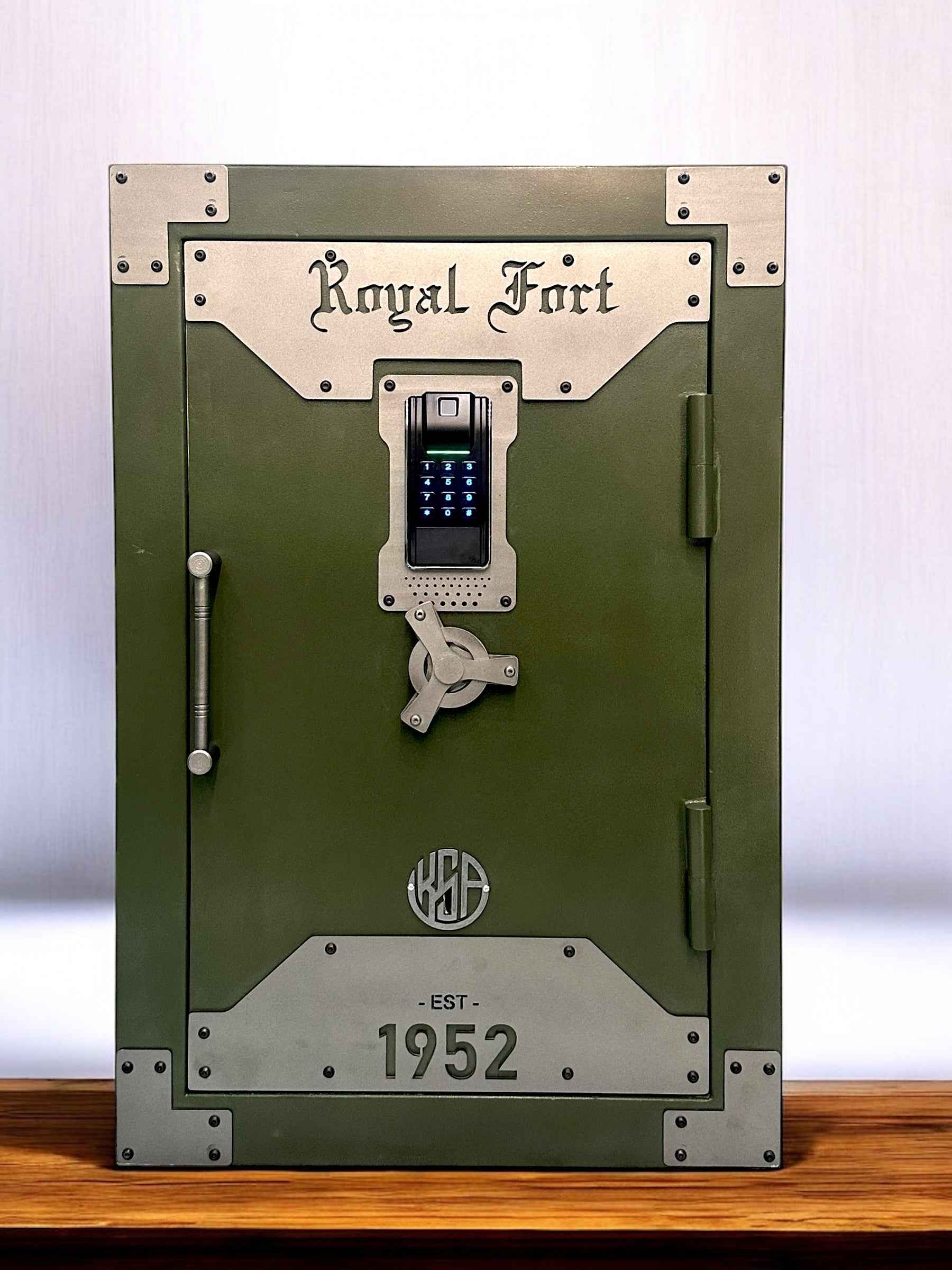 KSP RFB-36 Royal Fort Fire safe in green with digital lock for secure storage