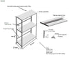 KSPSafe&Vault shelving units with multiple shelves holding paint cans and containers buy light duty racks online