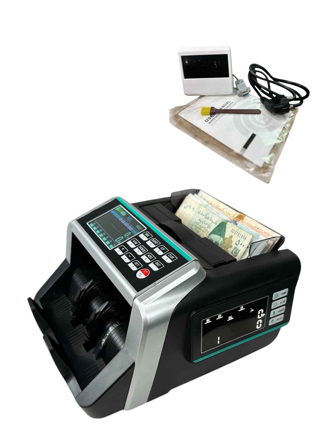 Mix Value Counting Machine FJ-0721 with Biometric Keypad and Compact Design for Efficient Cash Counting