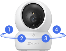 EZVIZ H6c Pro 2k type-c Pan & Tilt Smart Home Camera
