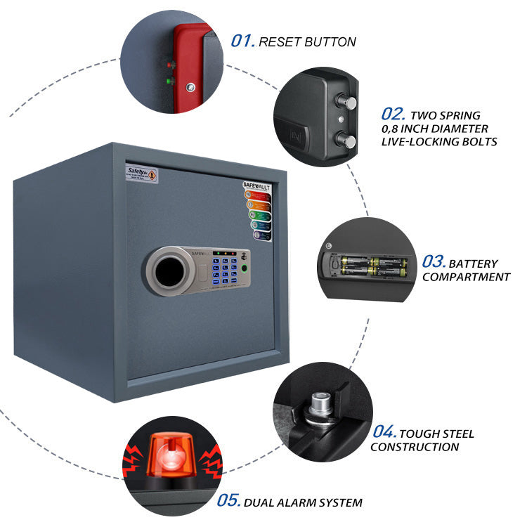 EBW-30 Smart Digital Biometric Locker with biometric keypad and tough steel construction