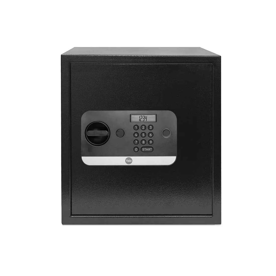 KSPSafe Vault black security safe with digital keypad and rotary dial handle Yale Fireproof Safe Large USB for documents