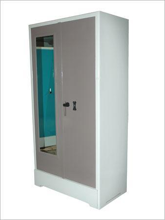 Kashif Steel Products Biometric Keypad File Cabinet in Gray and White for Secure Storage
