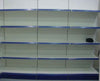 KSP supermarket shelving wall shelves and ledges with white and red metal structure