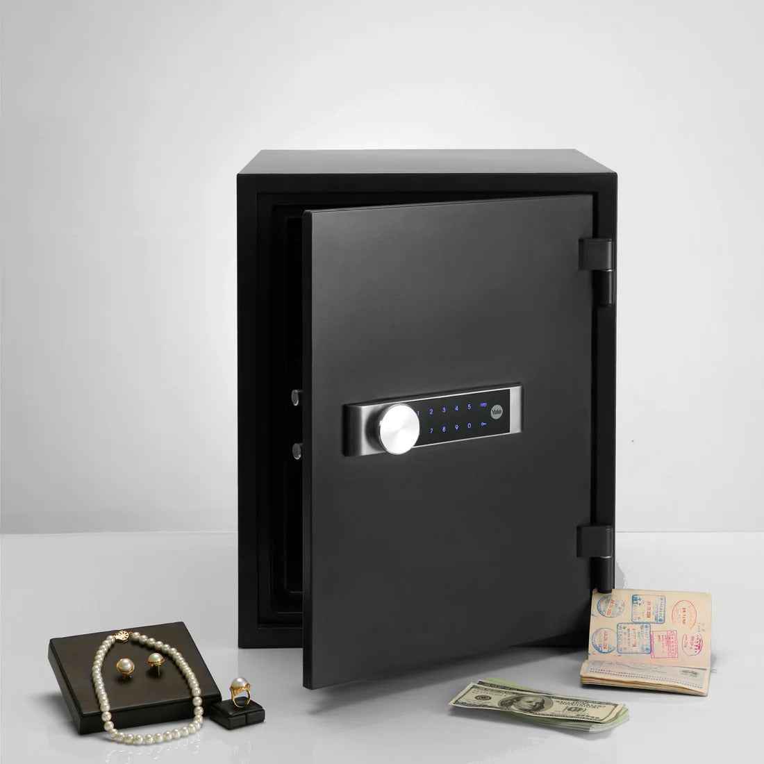 Yale Electronic Document Fire Safe Box with a sleek digital keypad for secure access
