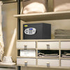Yale Home Security Safe Lockers With Pincode Access showcasing dimensions and specifications for secure storage